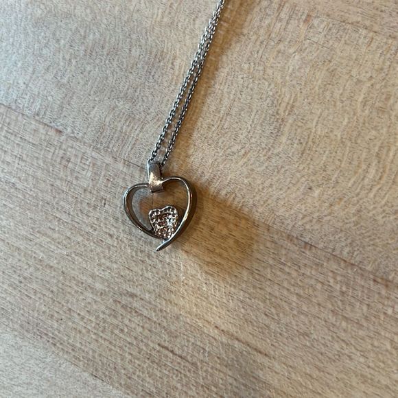Silver 925 turquoise heart necklace - Picture 4 of 6